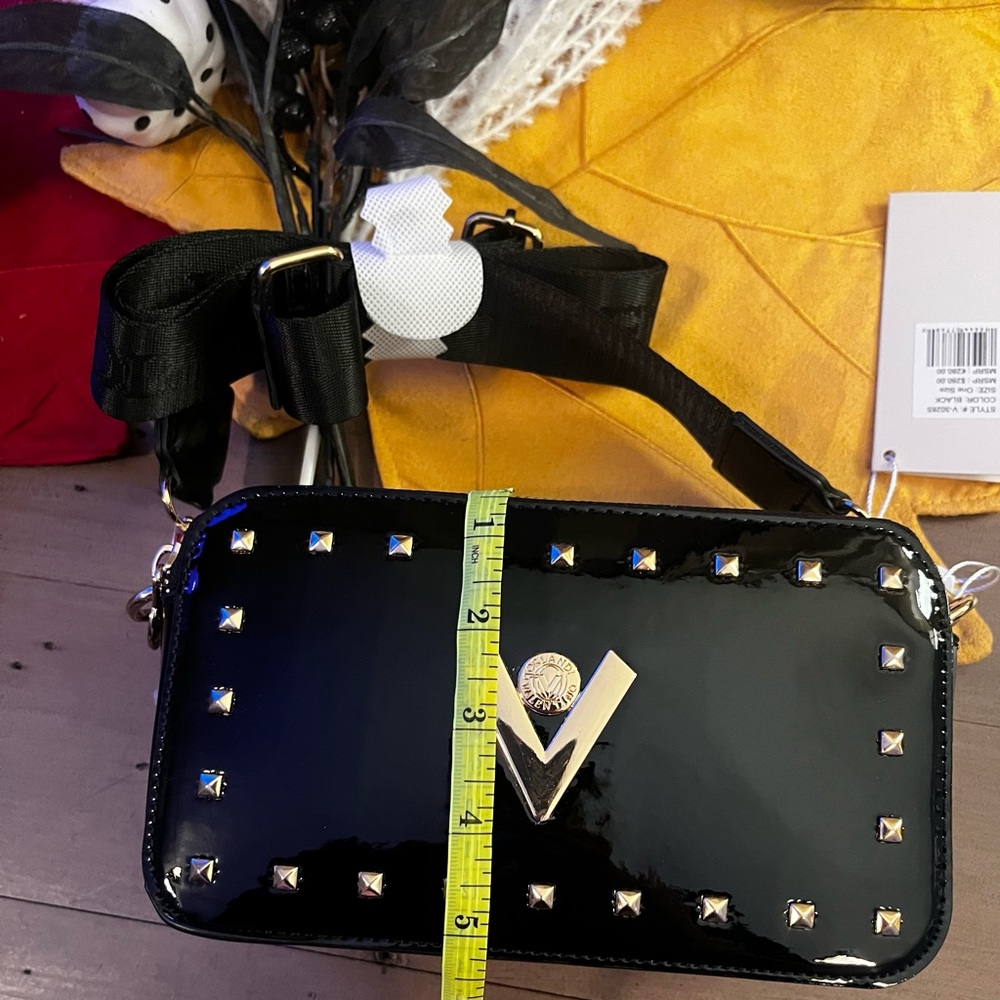 Valentino Orlandi Black Patent Studded Bag - Picture 10 of 10